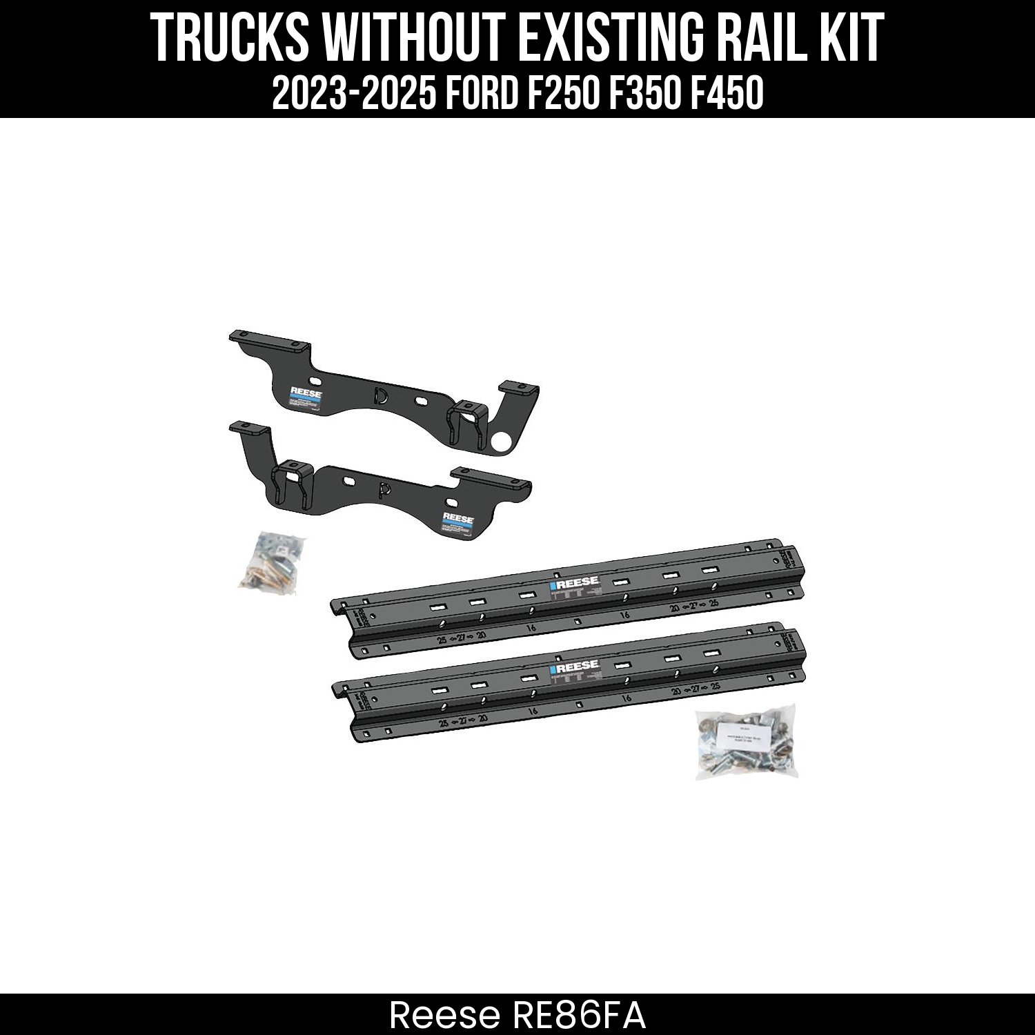 5th Wheel Hitch Custom Bracket,5th Wheel Hitch Rails Only