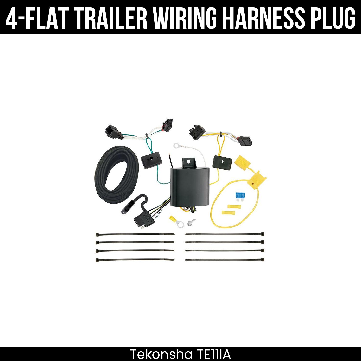 Trailer Wiring 4-Flat Plug Only