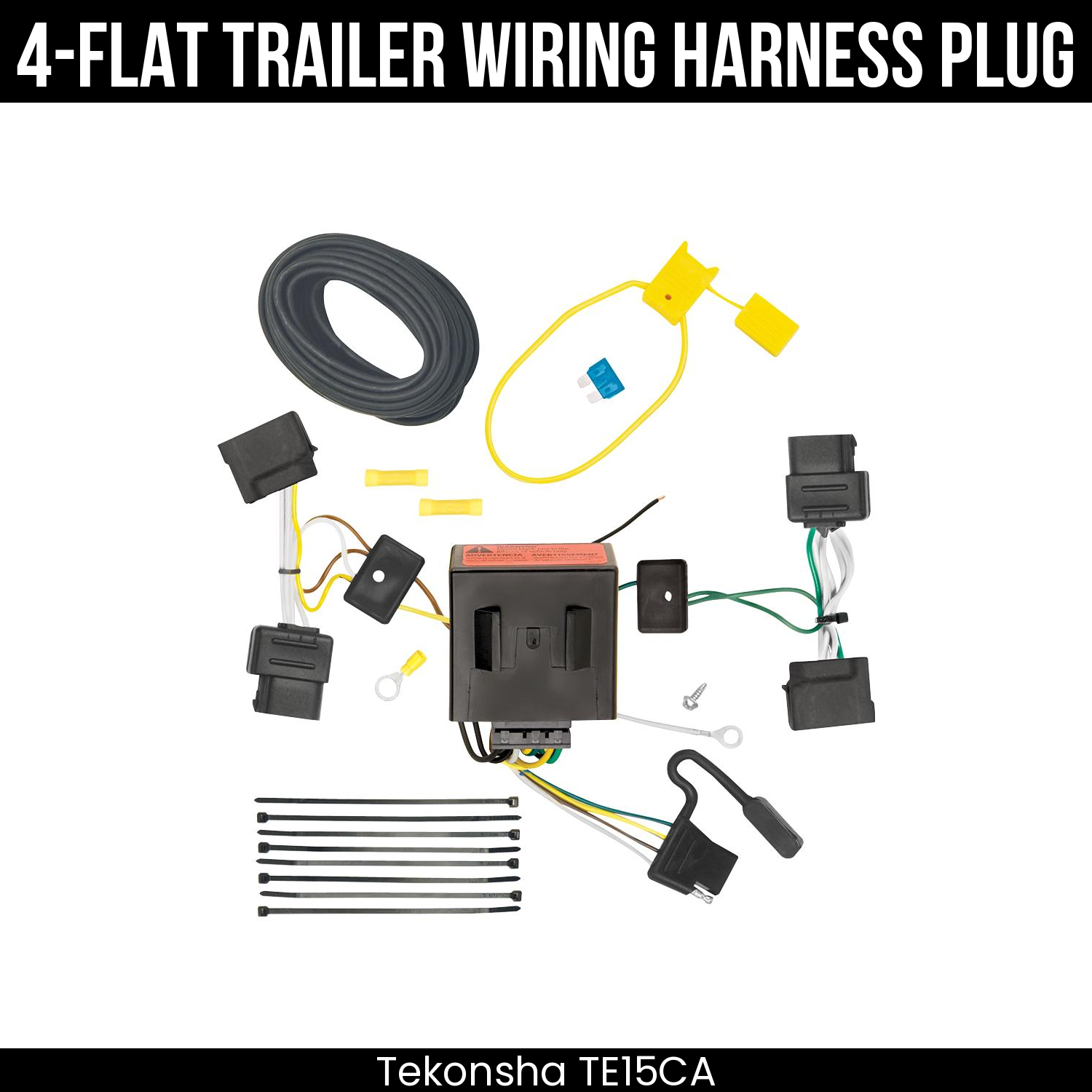 Trailer Wiring 4-Flat Plug Only