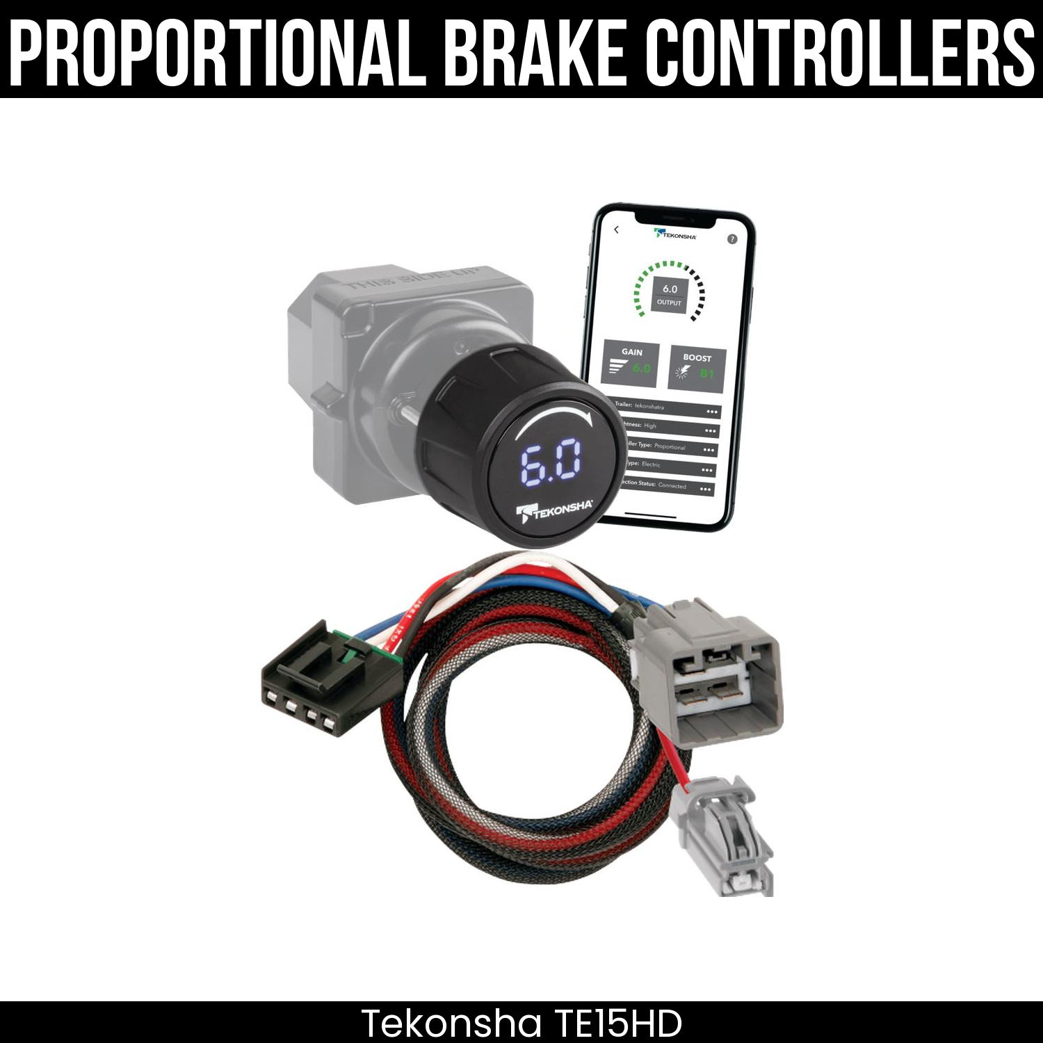 Tekonsha Prodigy iD Smart Brake Control , Plug Adapter