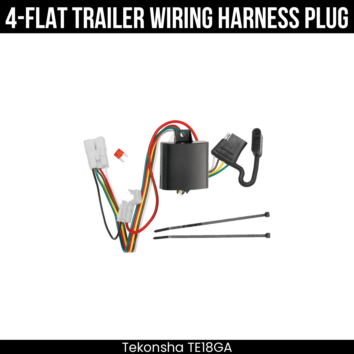 Trailer Wiring 4-Flat Plug Only