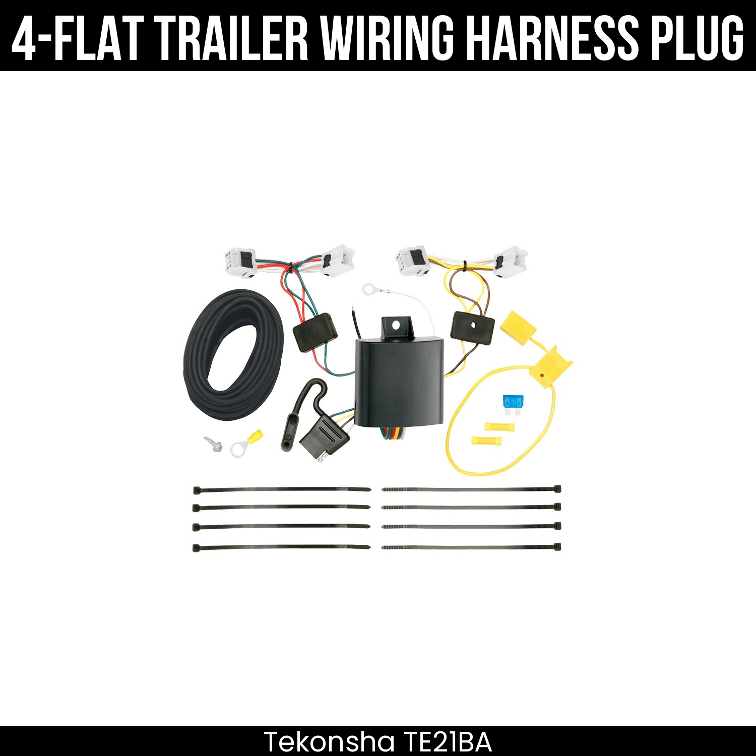 Trailer Wiring 4-Flat Plug Only