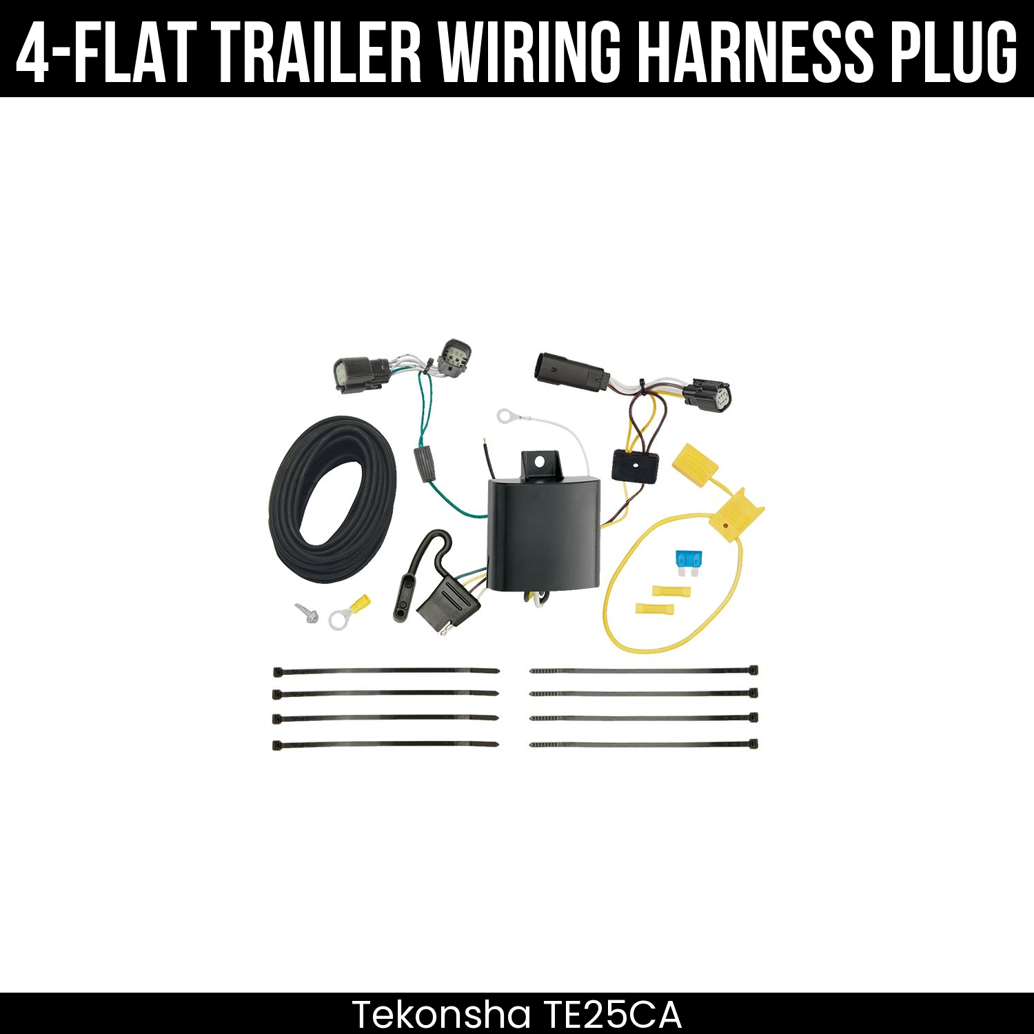 Trailer Wiring 4-Flat Plug Only