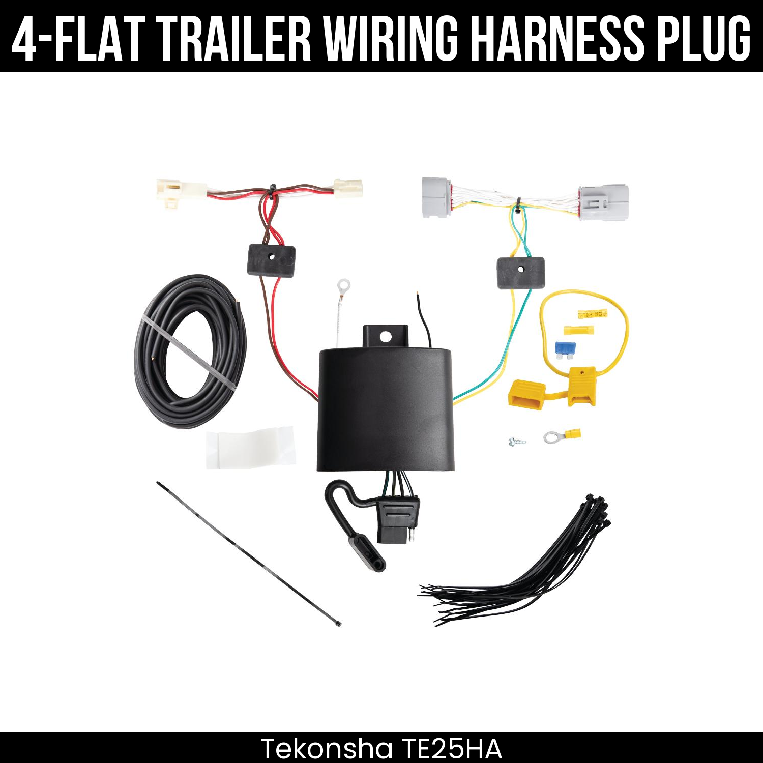 Trailer Wiring 4-Flat Plug Only