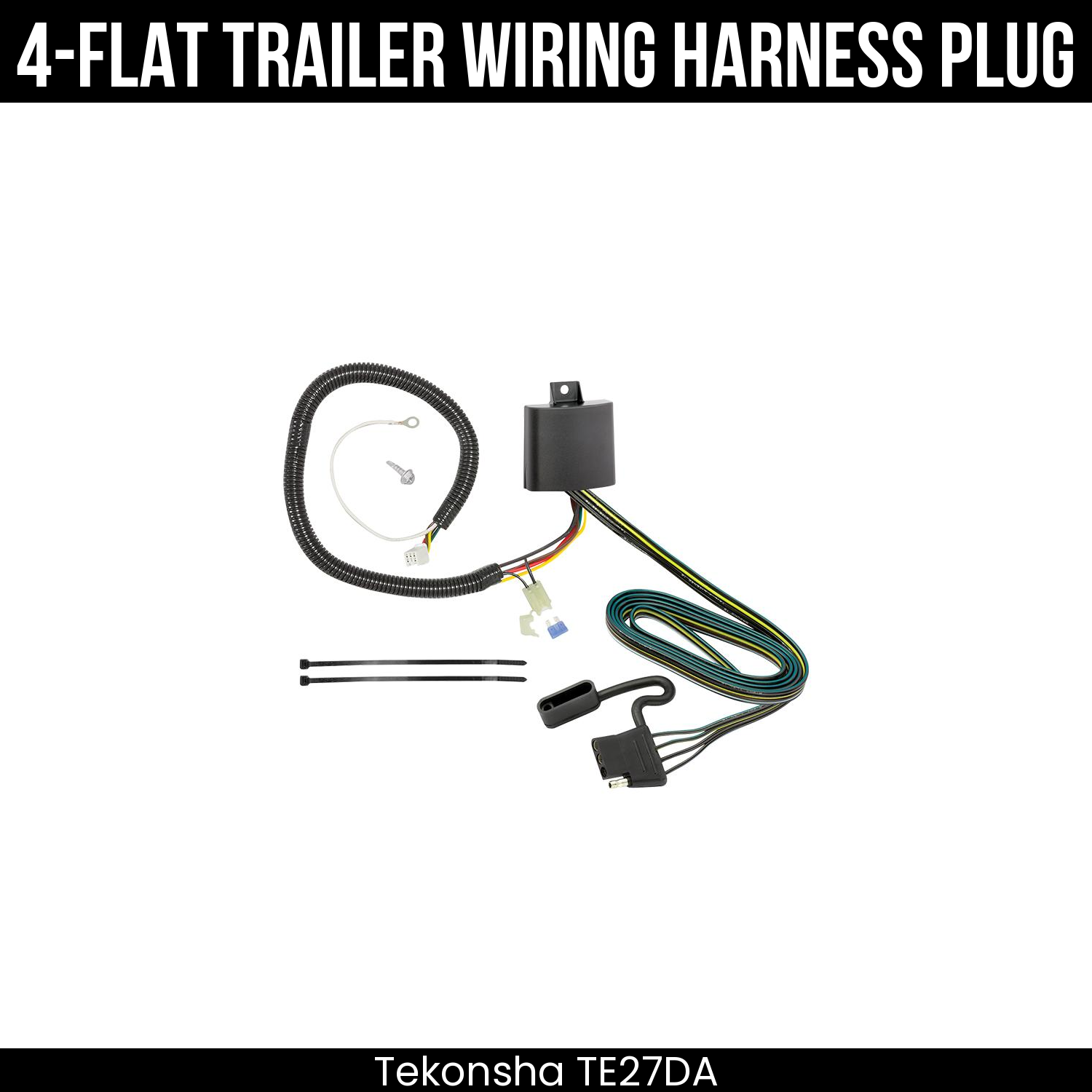 Trailer Wiring 4-Flat Plug Only