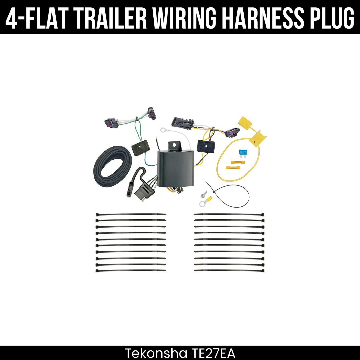 Trailer Wiring 4-Flat Plug Only
