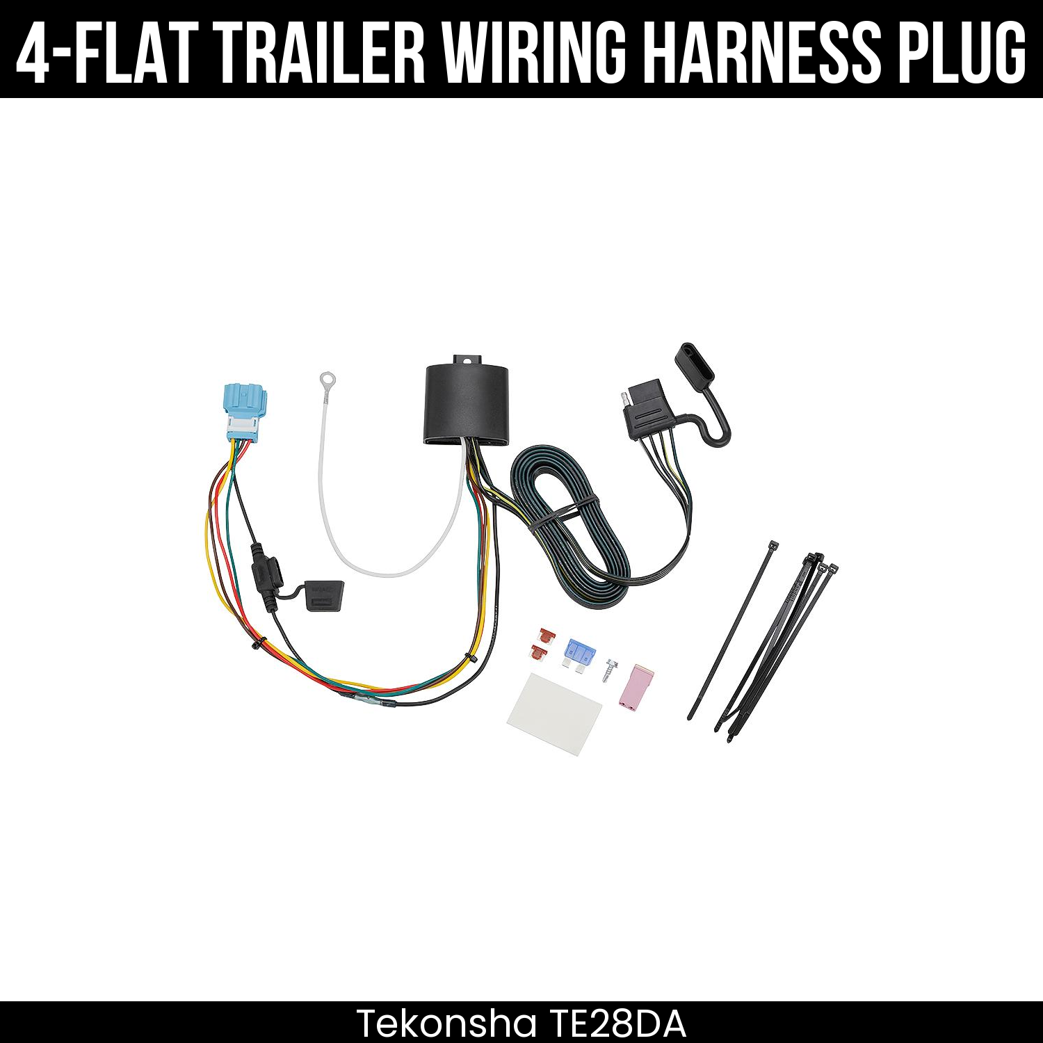 Trailer Wiring 4-Flat Plug Only