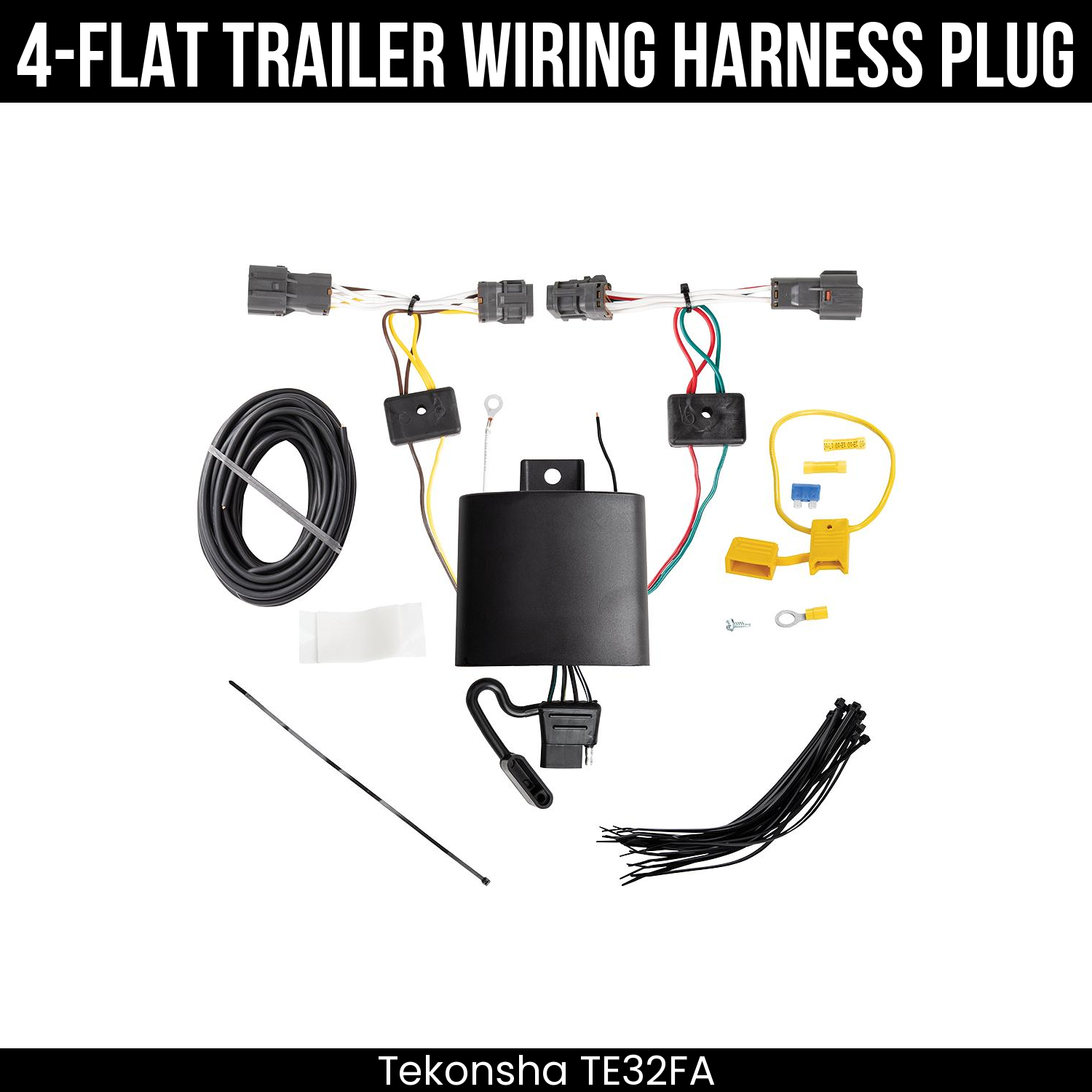Trailer Wiring 4-Flat Plug Only