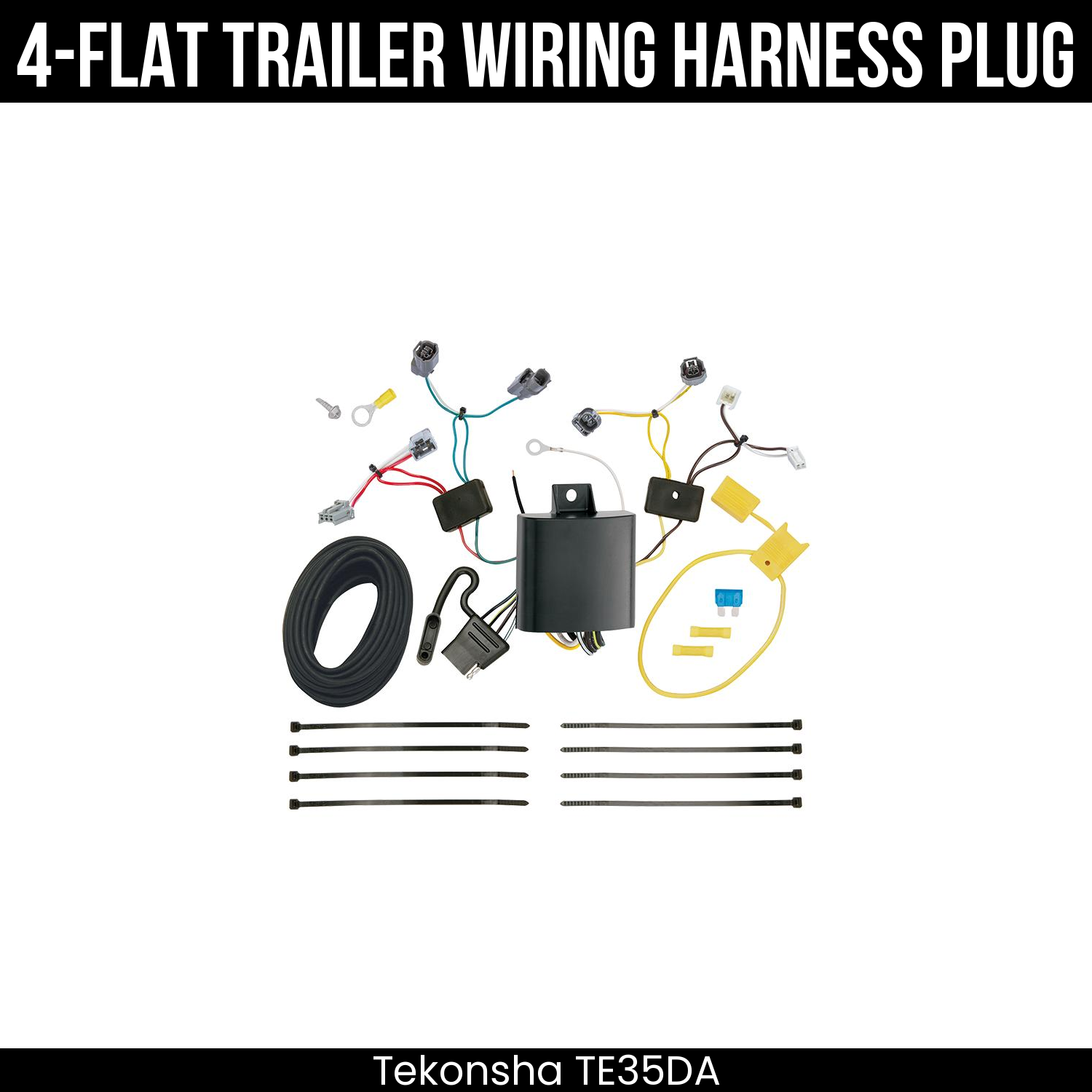 Trailer Wiring 4-Flat Plug Only