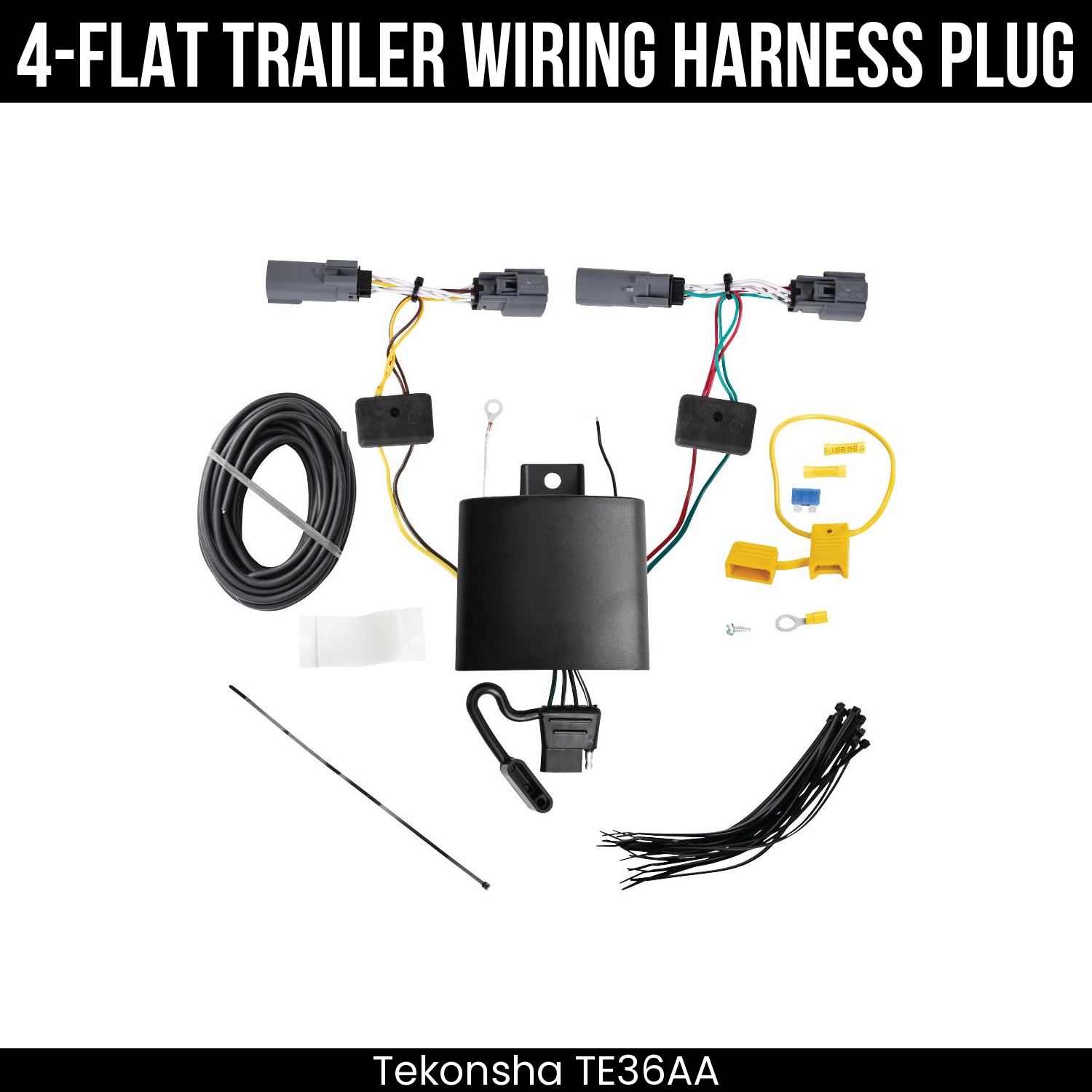 Trailer Wiring 4-Flat Plug Only