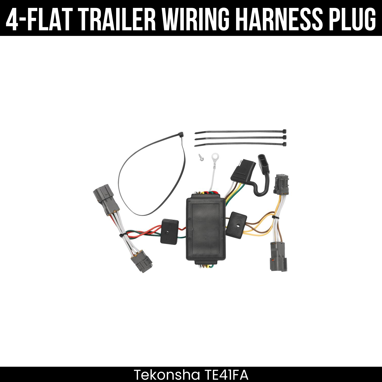 Trailer Wiring 4-Flat Plug Only