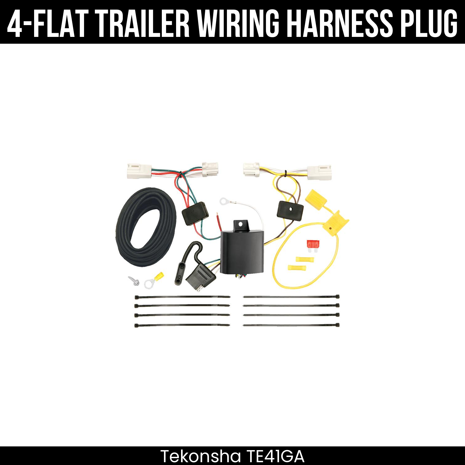 Trailer Wiring 4-Flat Plug Only