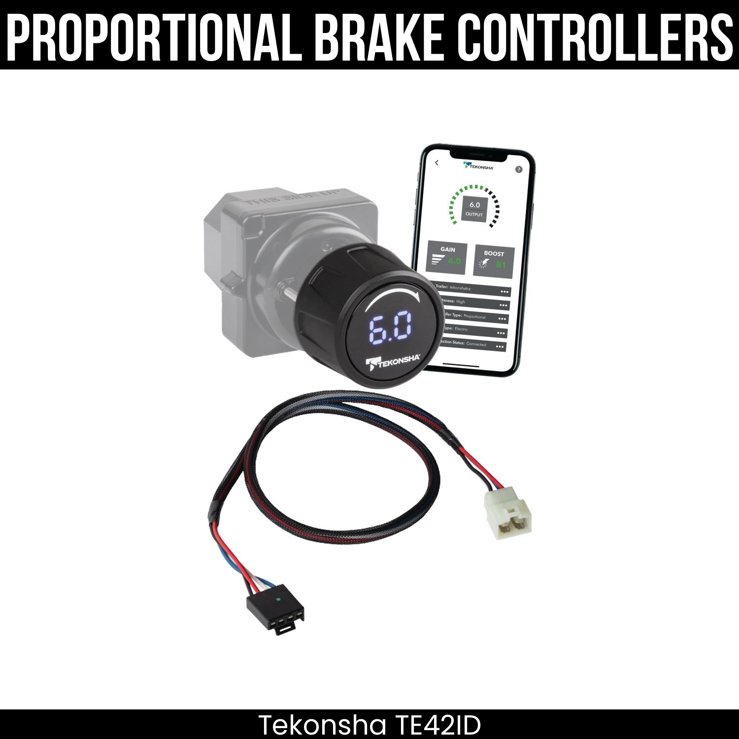 Tekonsha Prodigy iD Smart Brake Control , Plug Adapter