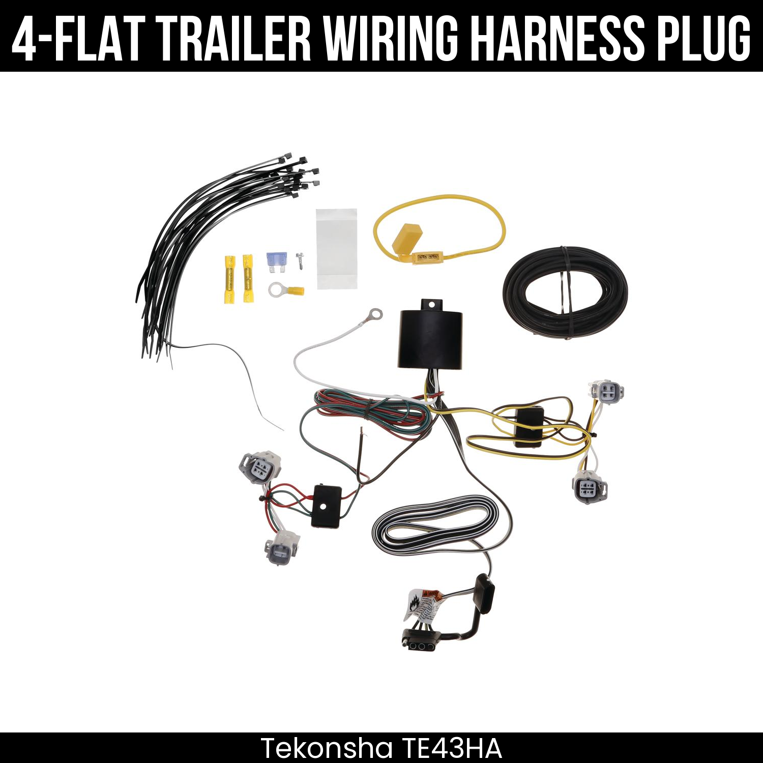 Trailer Wiring 4-Flat Plug Only