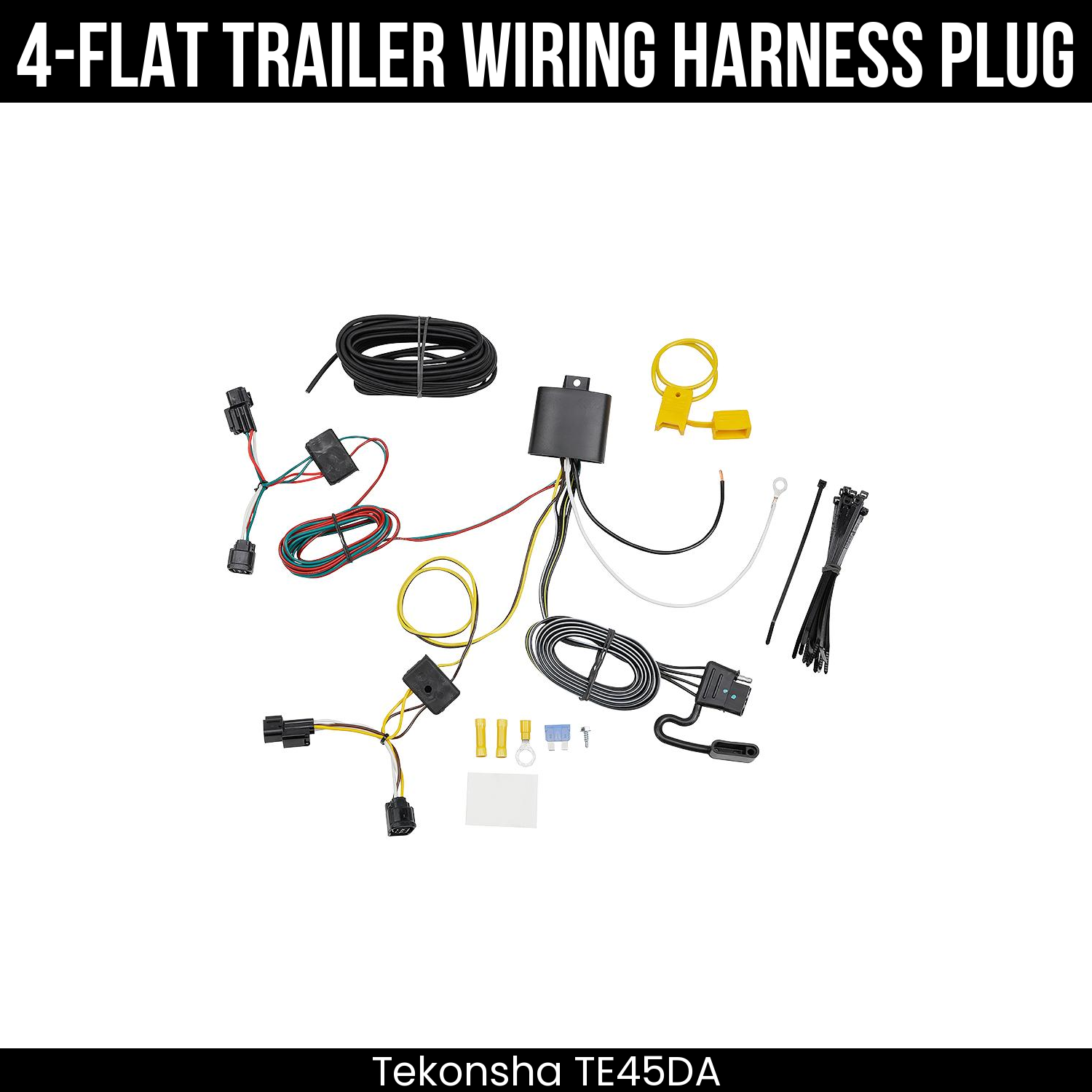 Trailer Wiring 4-Flat Plug Only