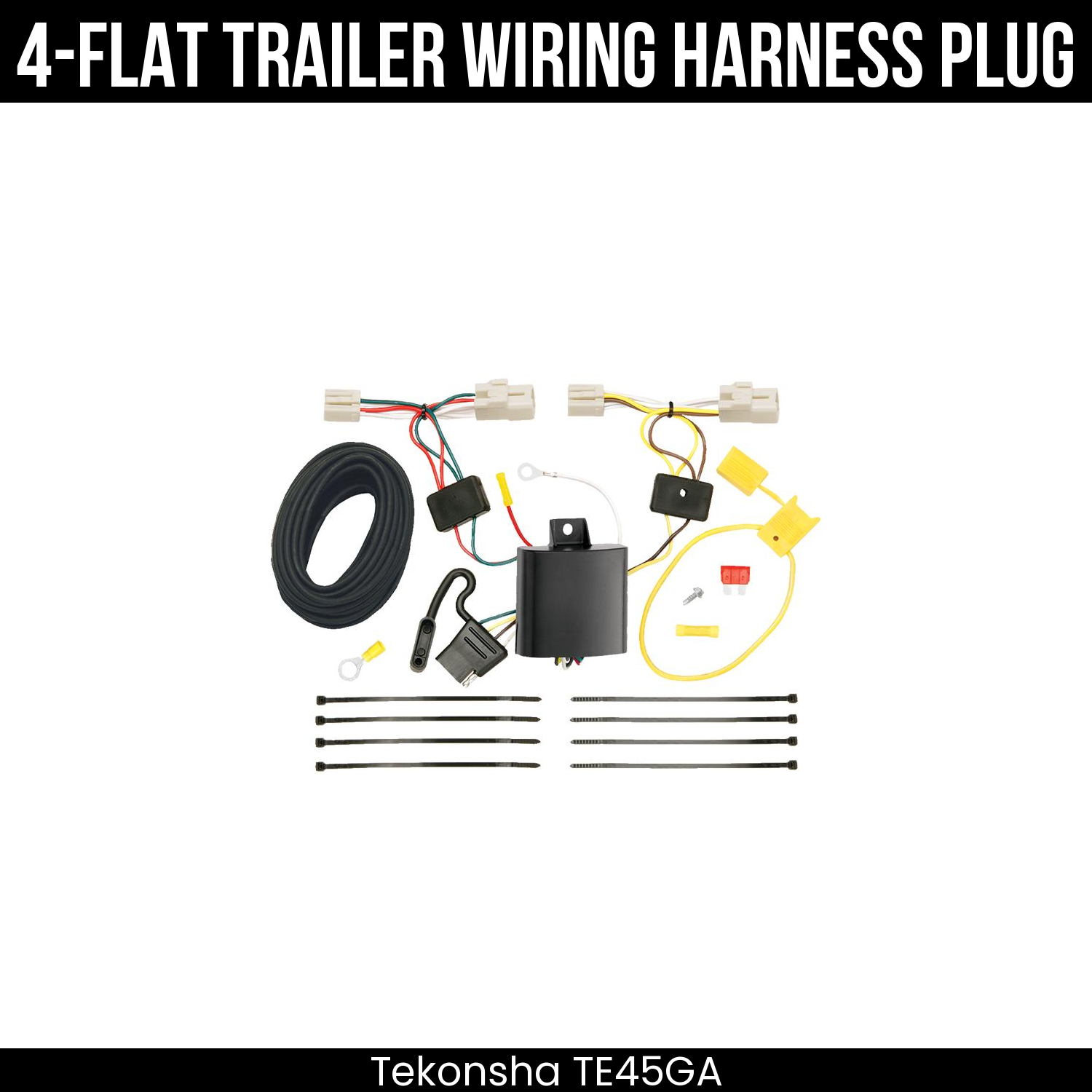 Trailer Wiring 4-Flat Plug Only