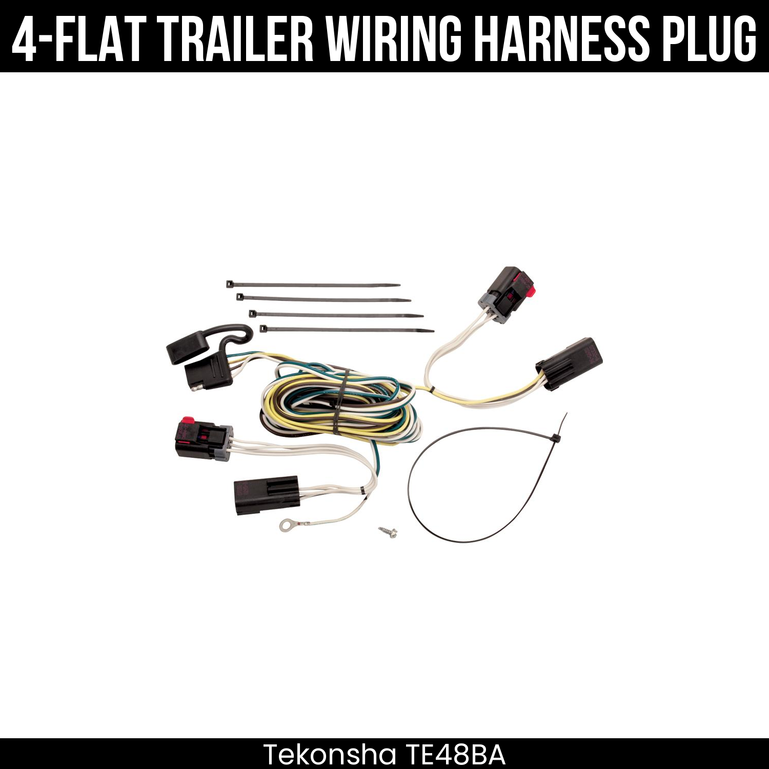 Trailer Wiring 4-Flat Plug Only