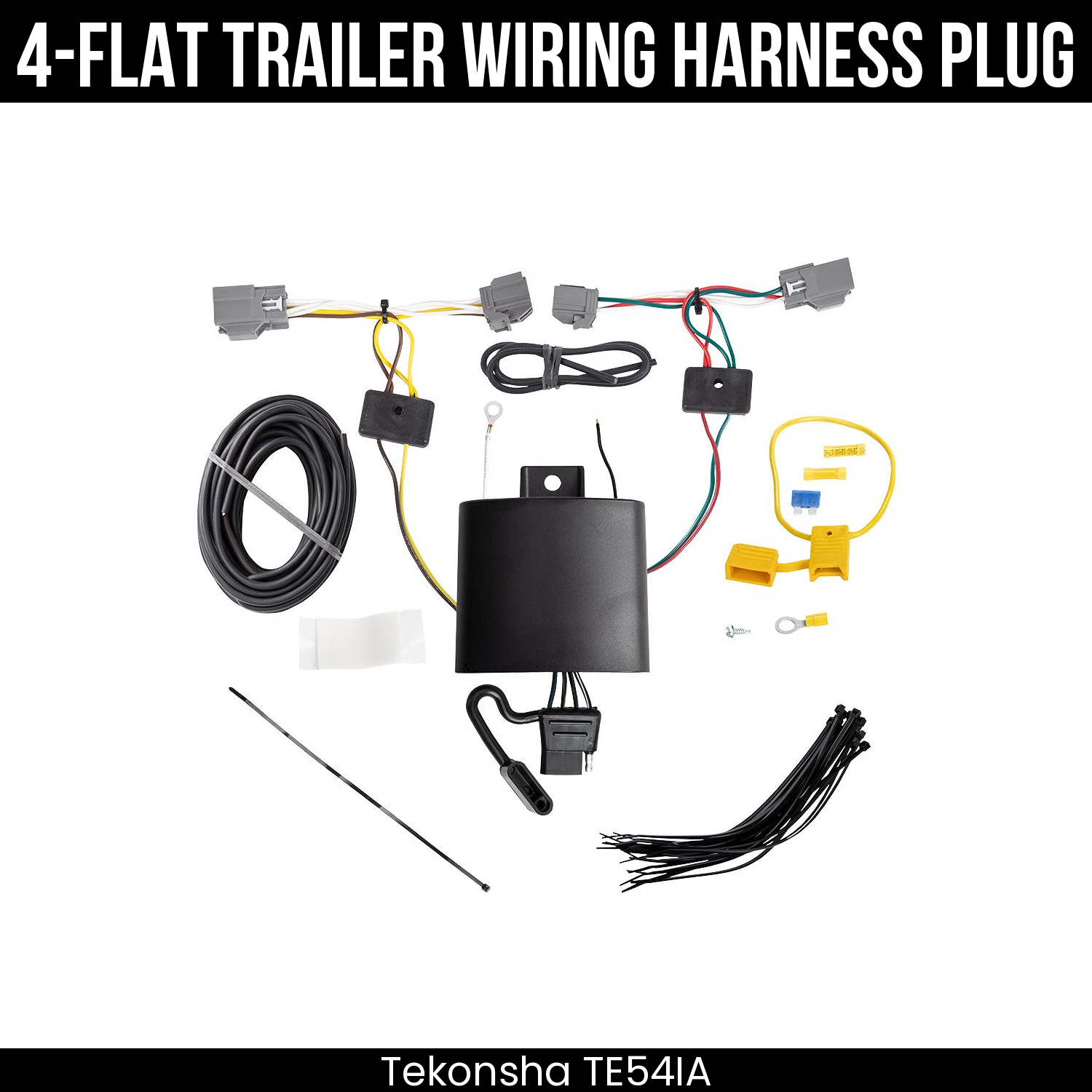 Trailer Wiring 4-Flat Plug Only