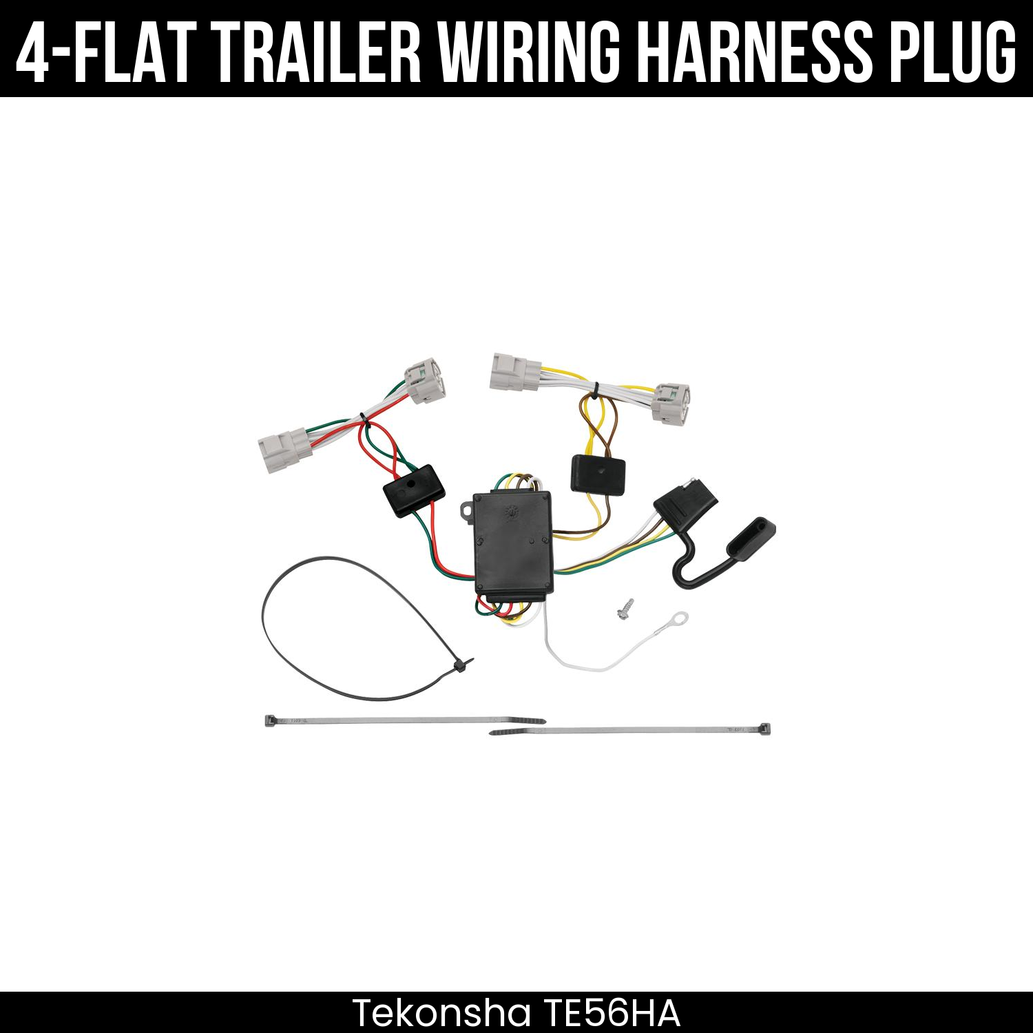 Trailer Wiring 4-Flat Plug Only