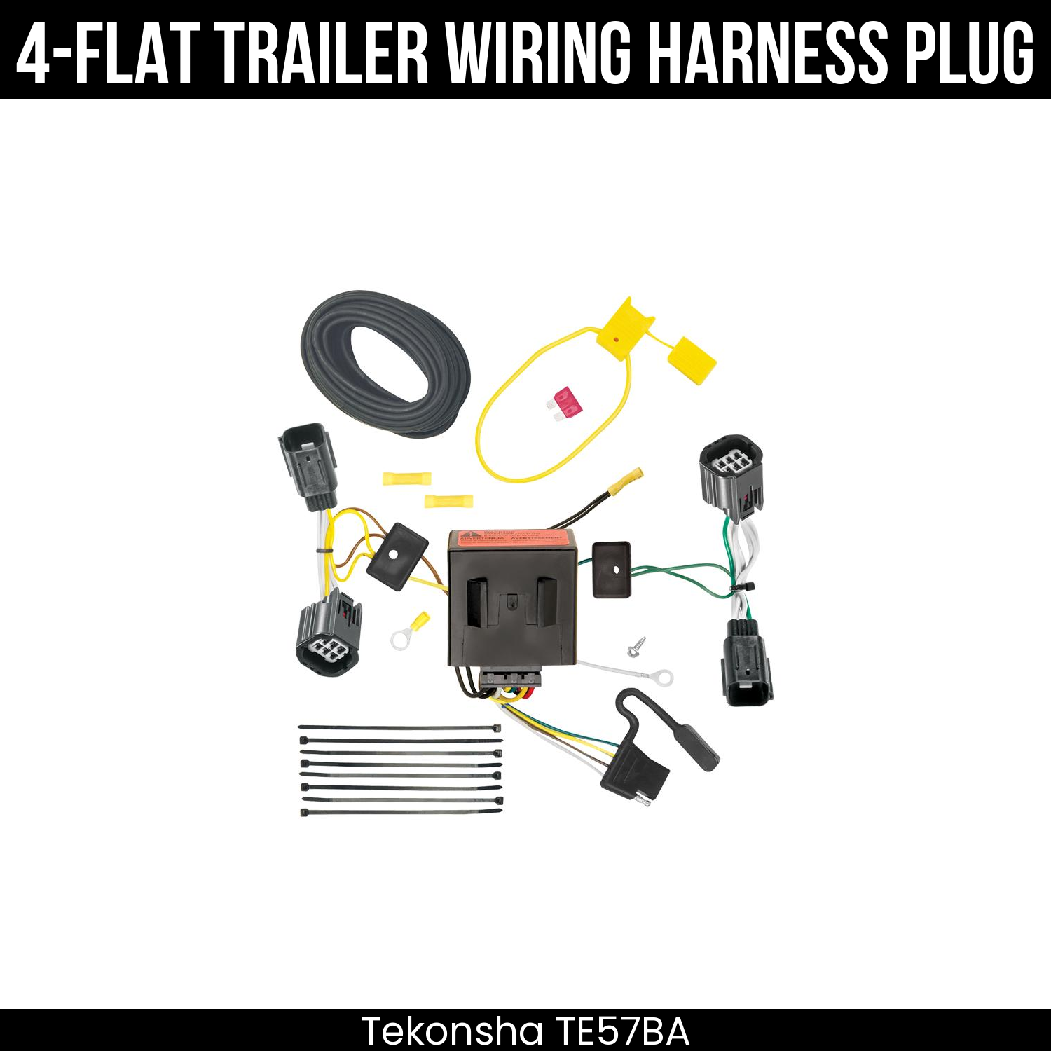 Trailer Wiring 4-Flat Plug Only