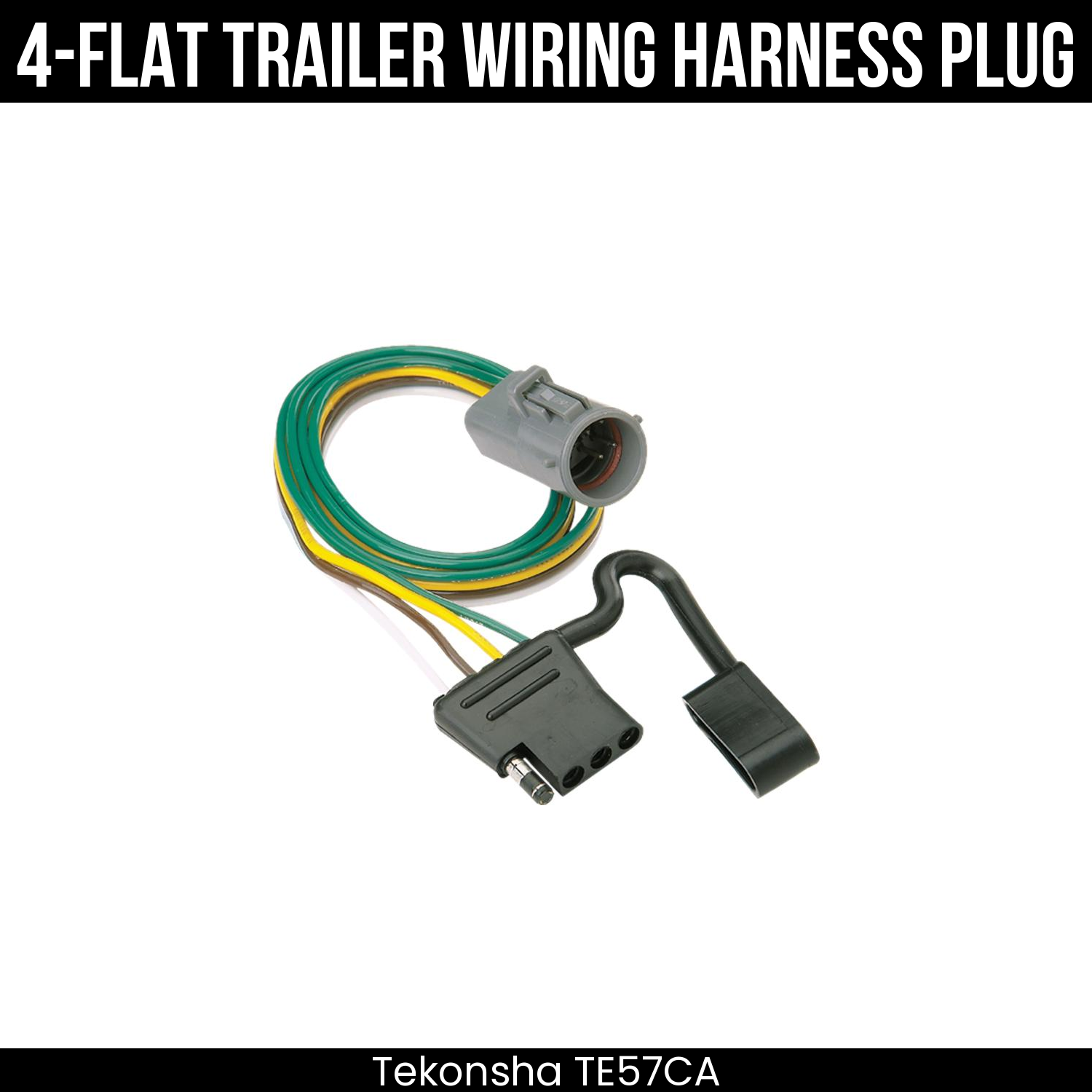 Trailer Wiring 4-Flat Plug Only