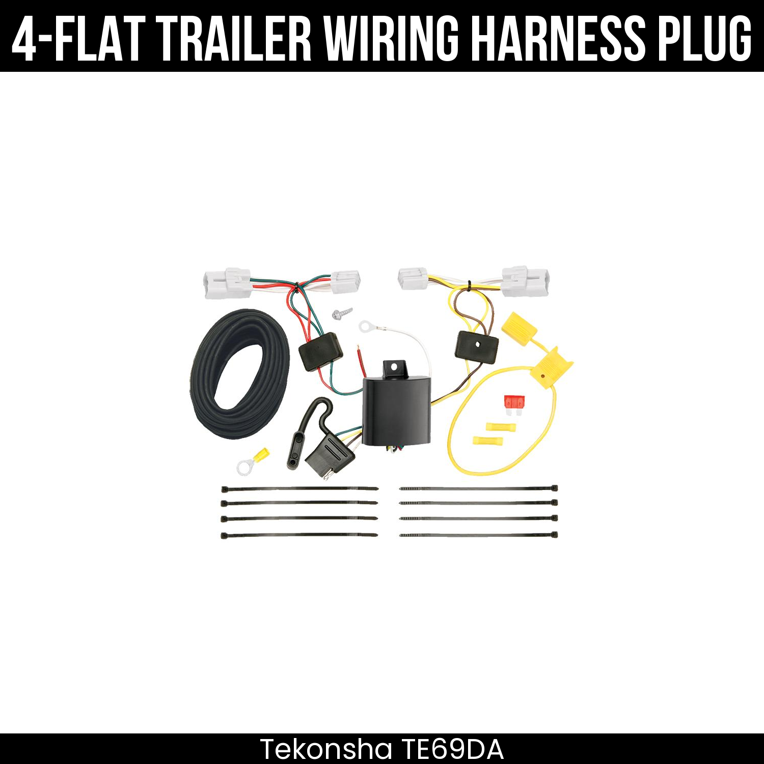Trailer Wiring 4-Flat Plug Only