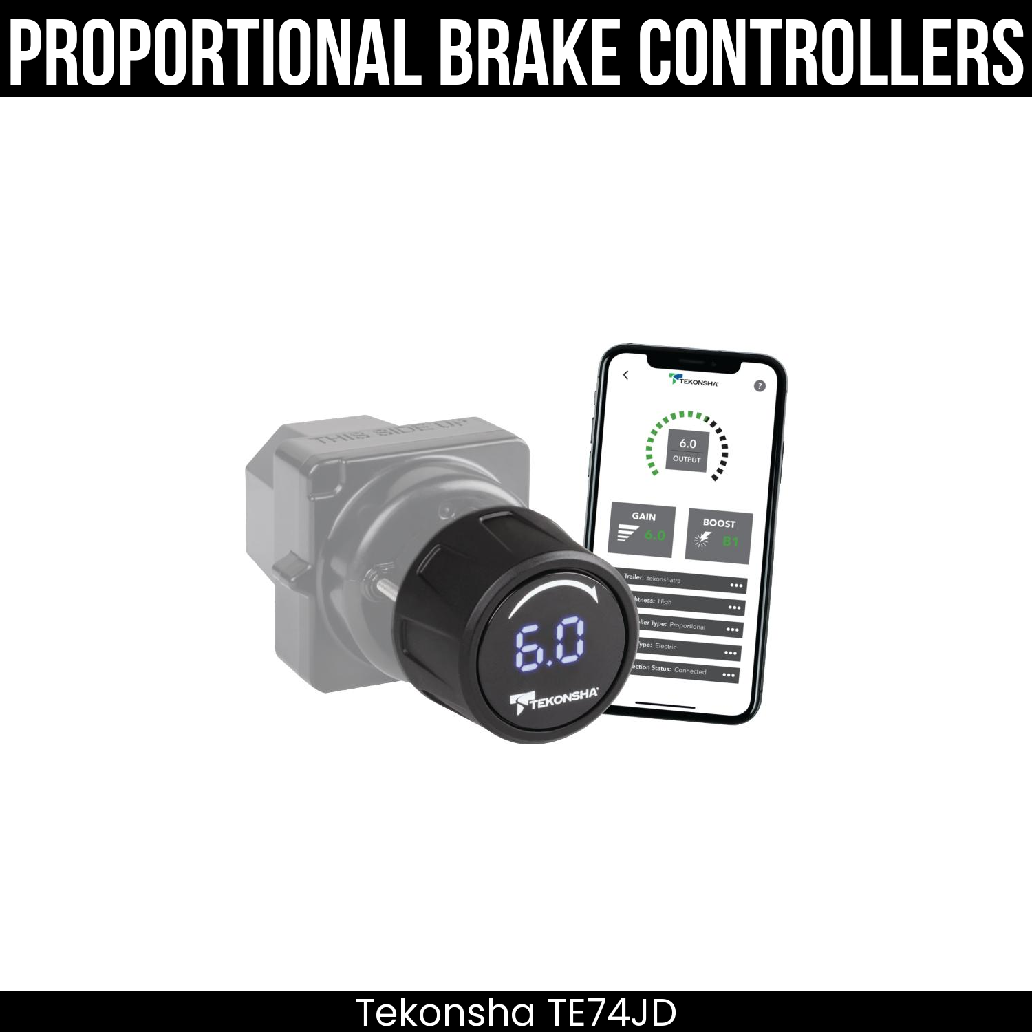Tekonsha Prodigy iD Smart Brake Control , Plug Adapter