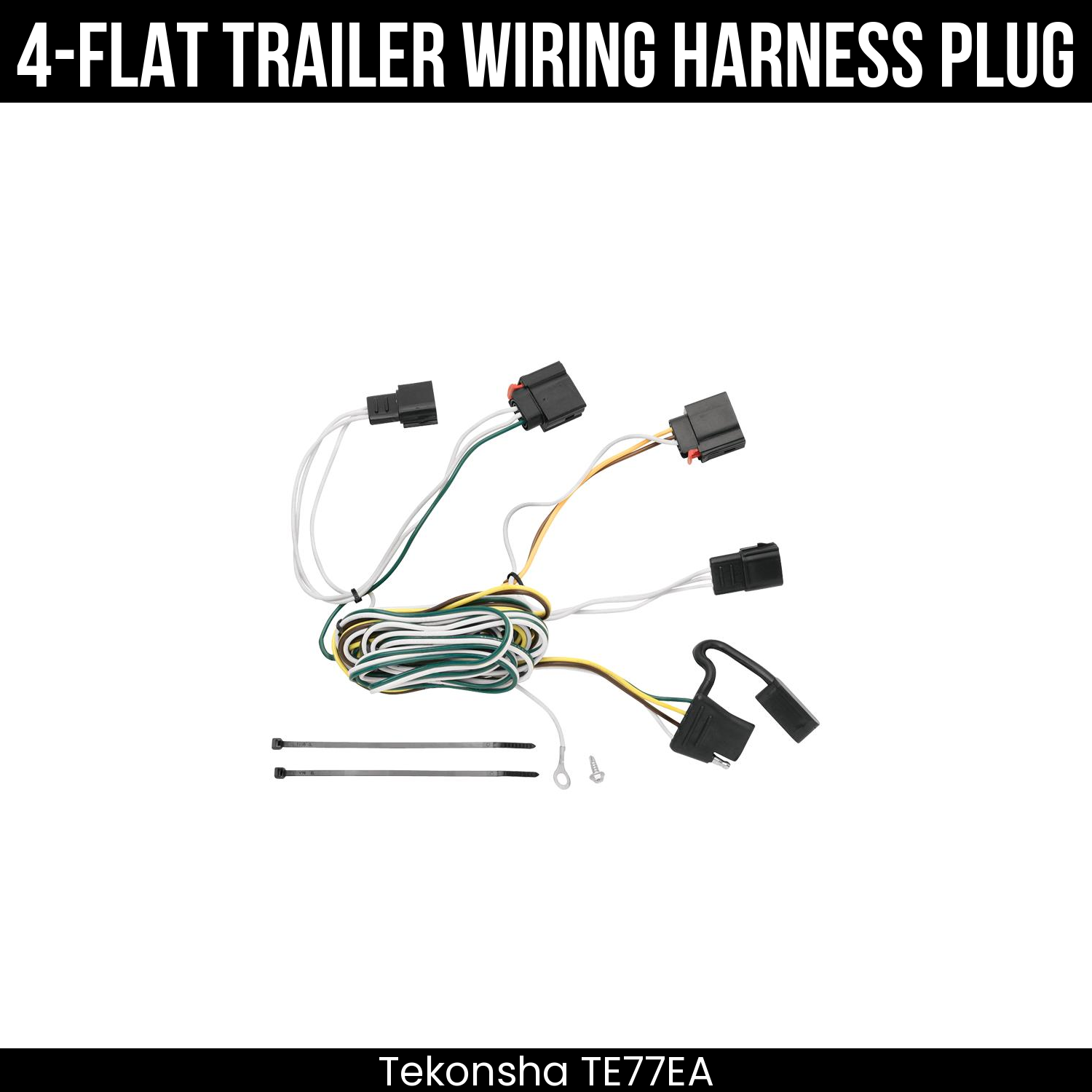 Trailer Wiring 4-Flat Plug Only