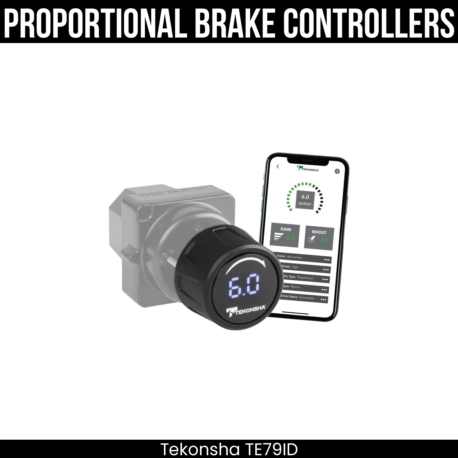 Tekonsha Prodigy iD Smart Brake Control , Plug Adapter