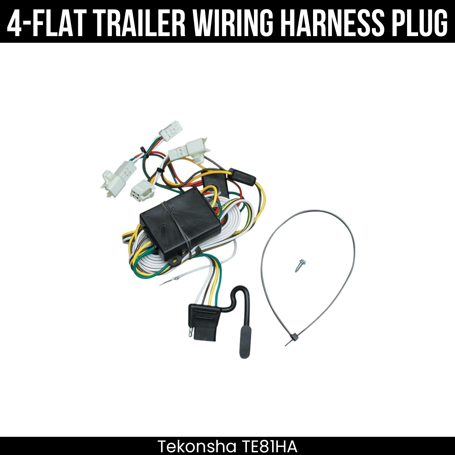 Trailer Wiring 4-Flat Plug Only