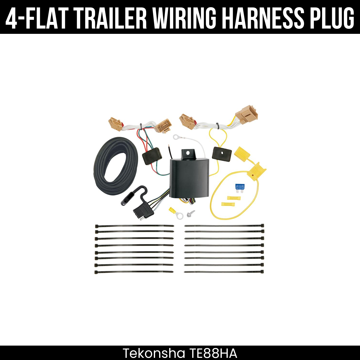 Trailer Wiring 4-Flat Plug Only