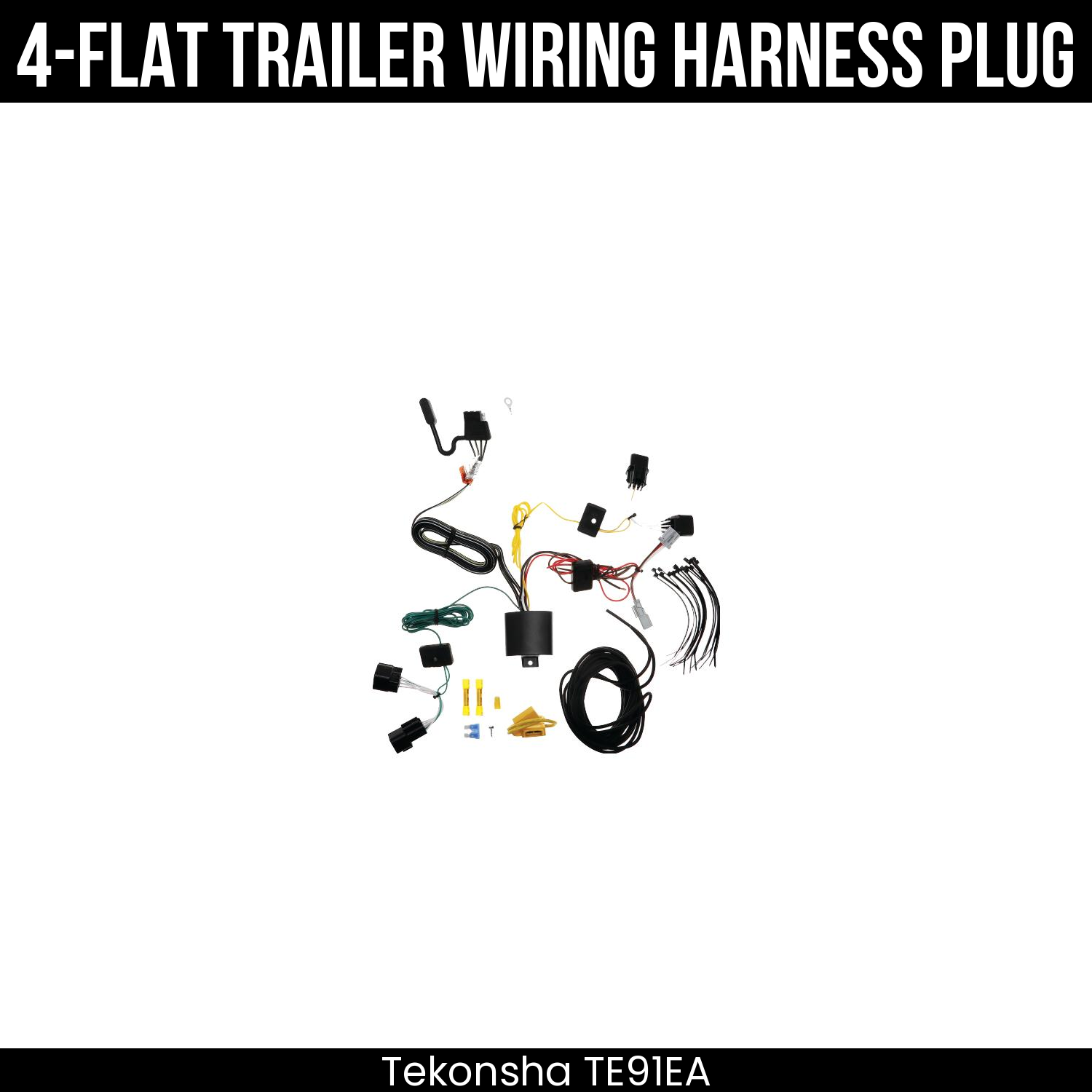 Trailer Wiring 4-Flat Plug Only