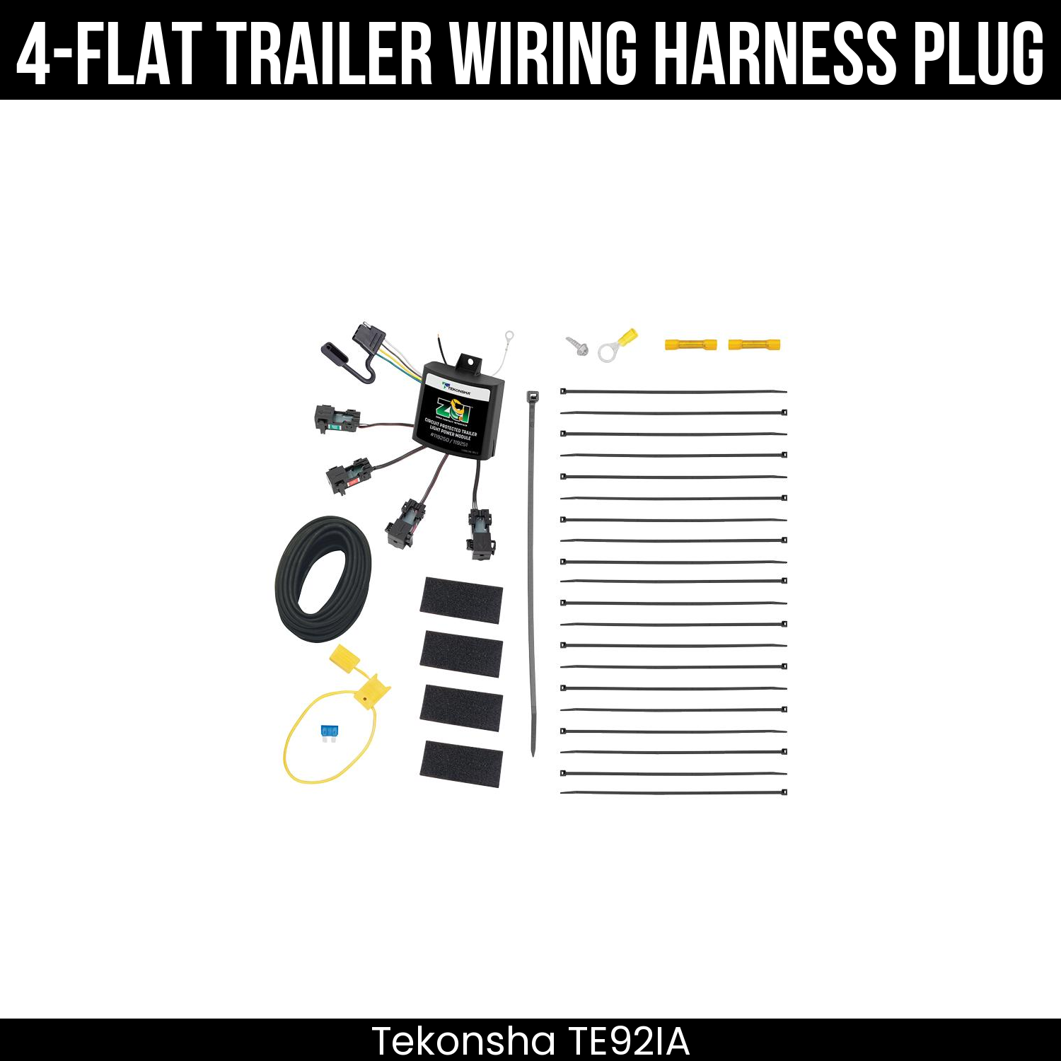 Trailer Wiring 4-Flat Plug Only