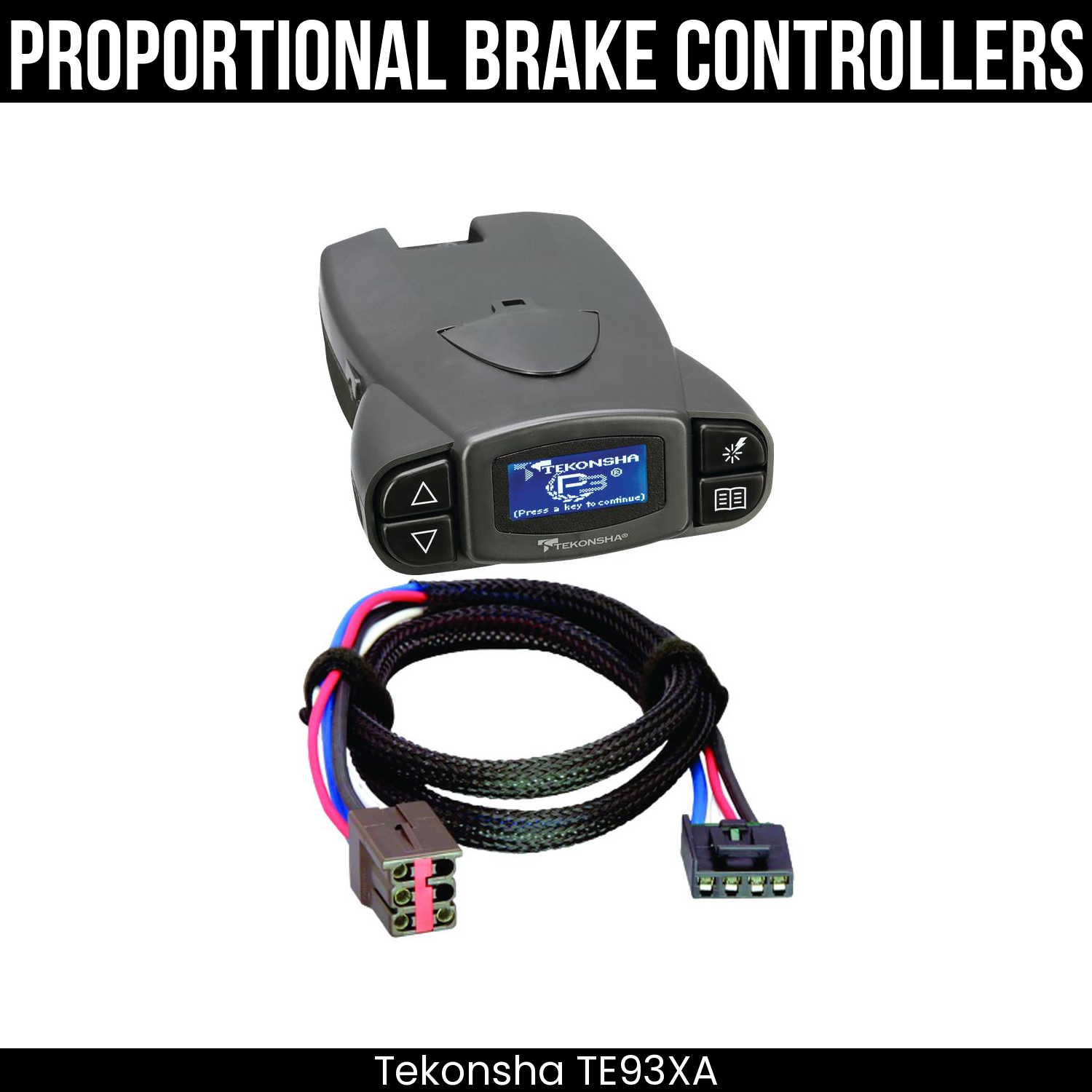 Tekonsha Prodigy P3 Brake Control , Plug Adapter