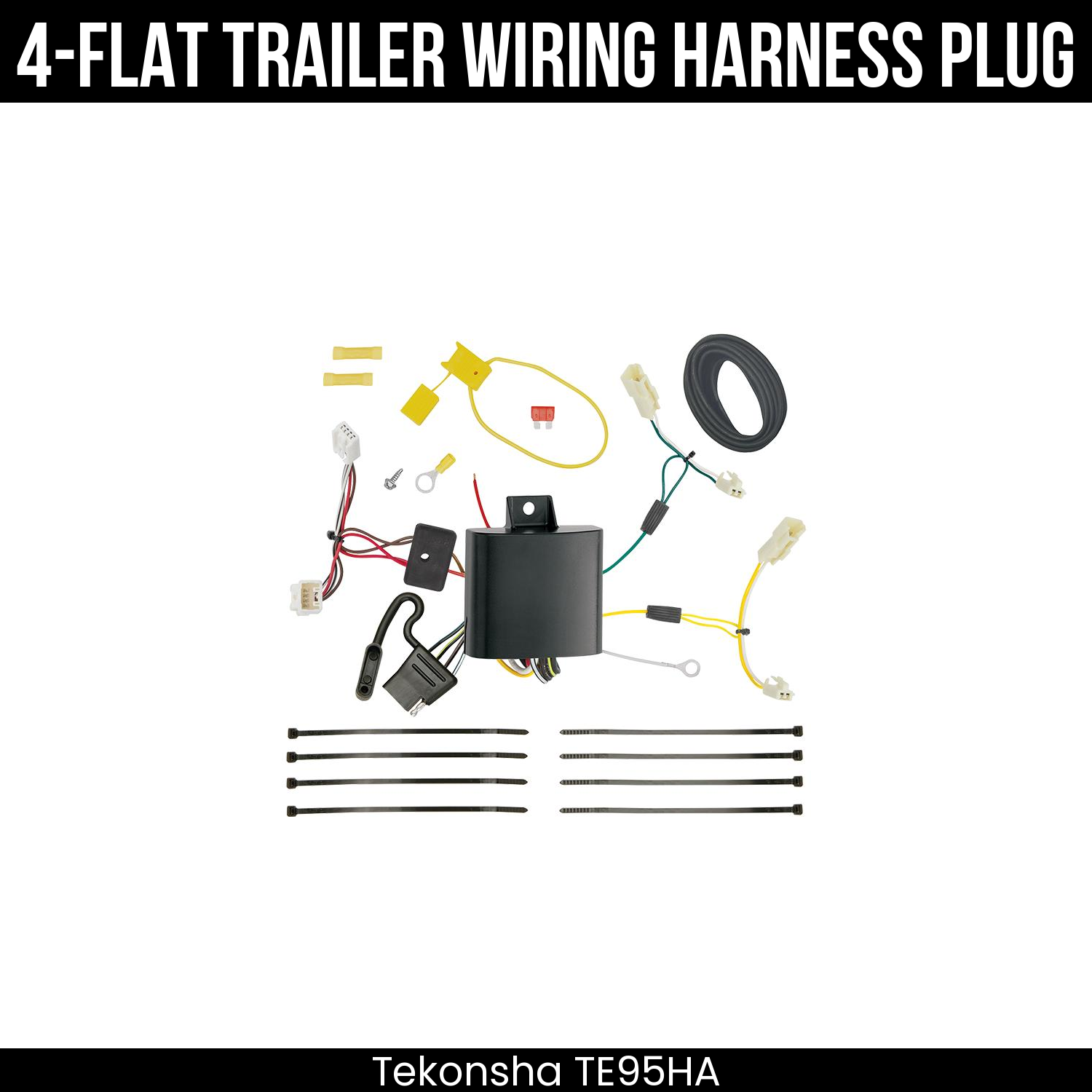Trailer Wiring 4-Flat Plug Only