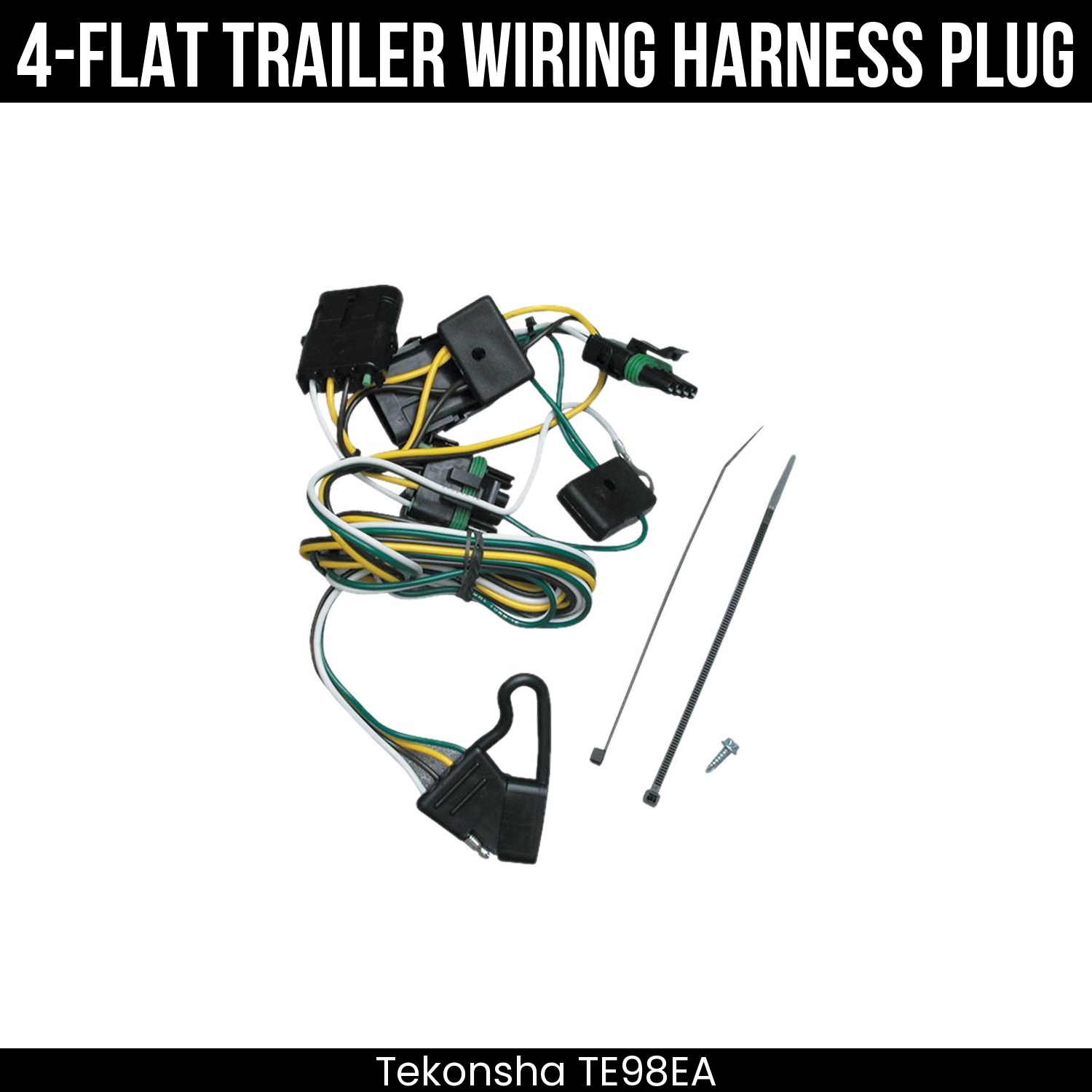 Trailer Wiring 4-Flat Plug Only